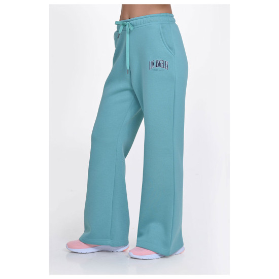Target Γυναικείο παντελόνι φόρμας Oversized Flare Hem Pants Fleece "Los Angeles"